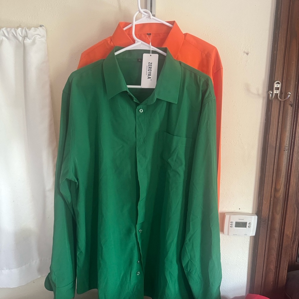 Zeeman Green Casual Button Down Shirt for Men